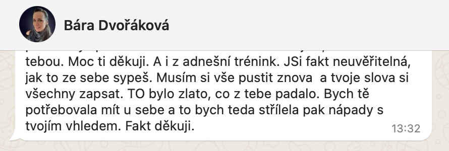 Reference Bára Dvořáková